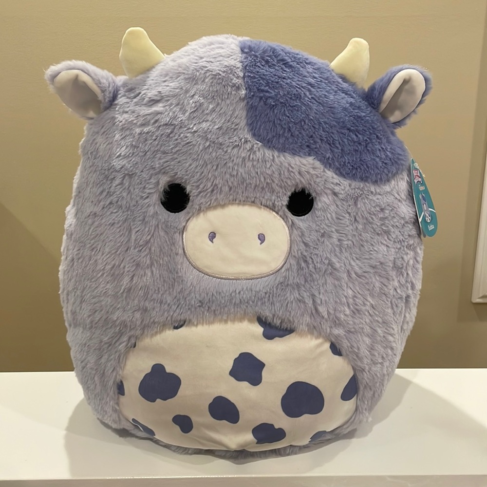⚡️NWT 16” Bubba the Purple Cow Fuzzamallow Squishmallow